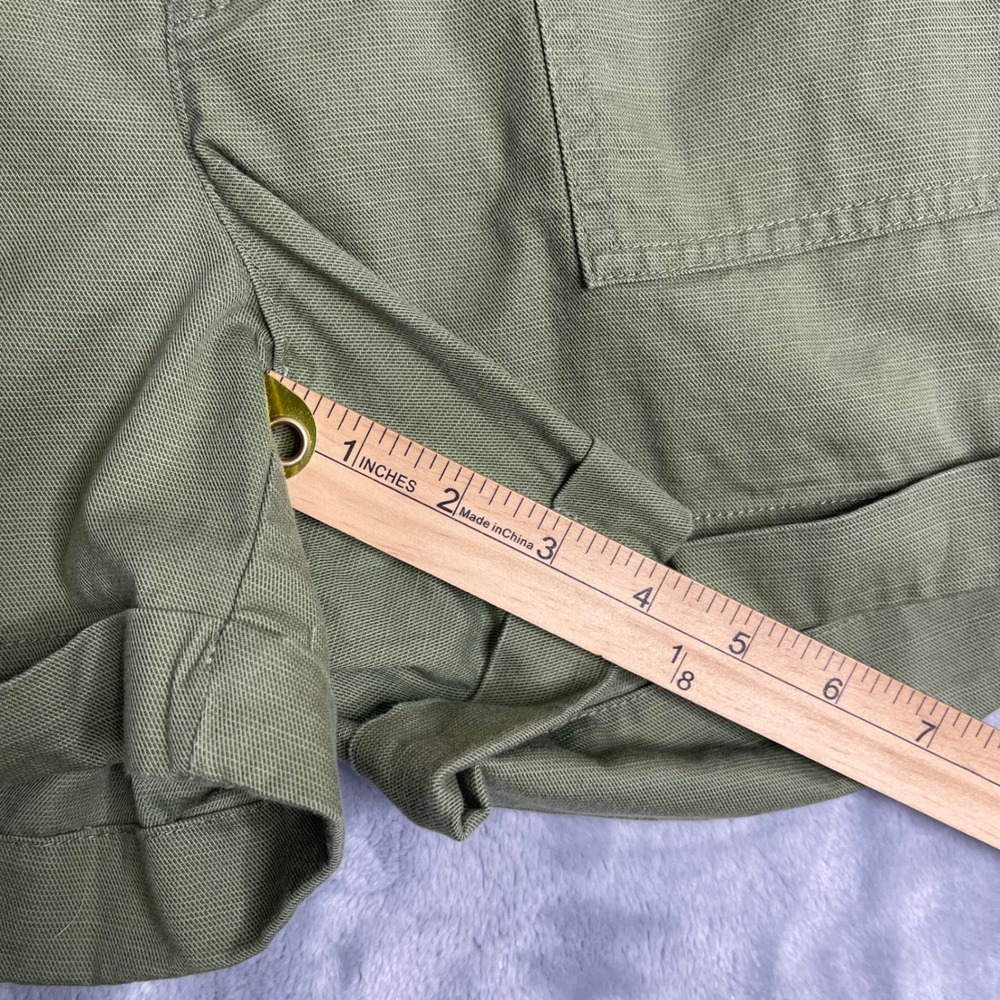 Loft Outlet High Rise Shorts Womens 6 Green Chino Preppy Casual Minimalist - Picture 8 of 9